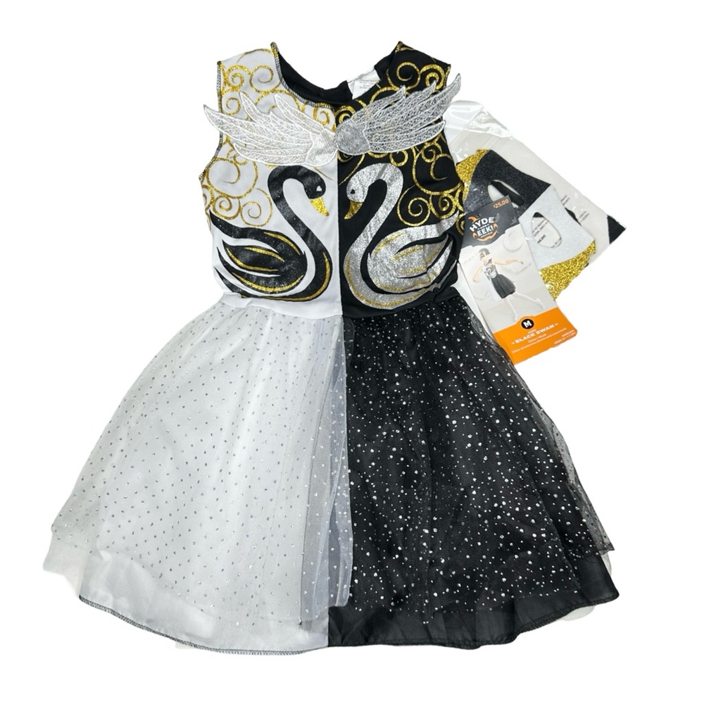 Hyde And Eek Black Swan Costume- Dress And Mask